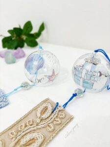 ポーセラーツおしゃれ風鈴名古屋ハンドメイド