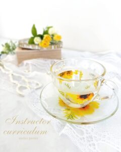 ガラスティーカップ転写紙コース・インストラクターポーセラーツ資格