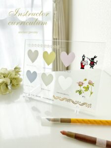 ポーセラーツ資格・インストラクターレッスン・名古屋・ガラス色見本