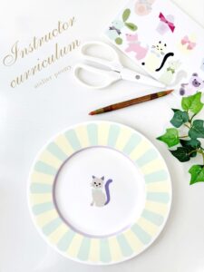 ポーセラーツ転写紙コース・つなぎ処理レッスン5